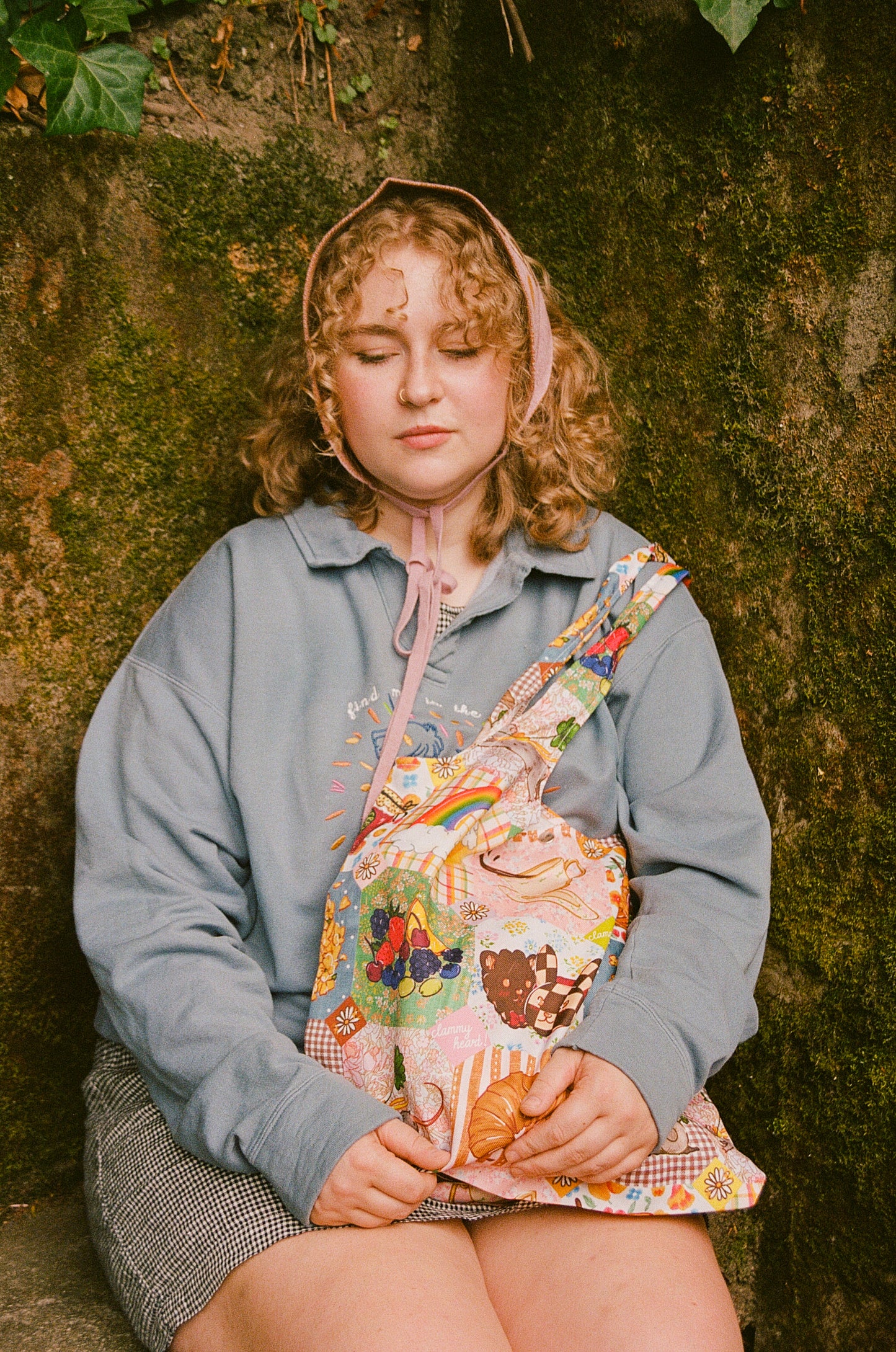 Find Me in the Future Embroidered Collared Sweatshirt!