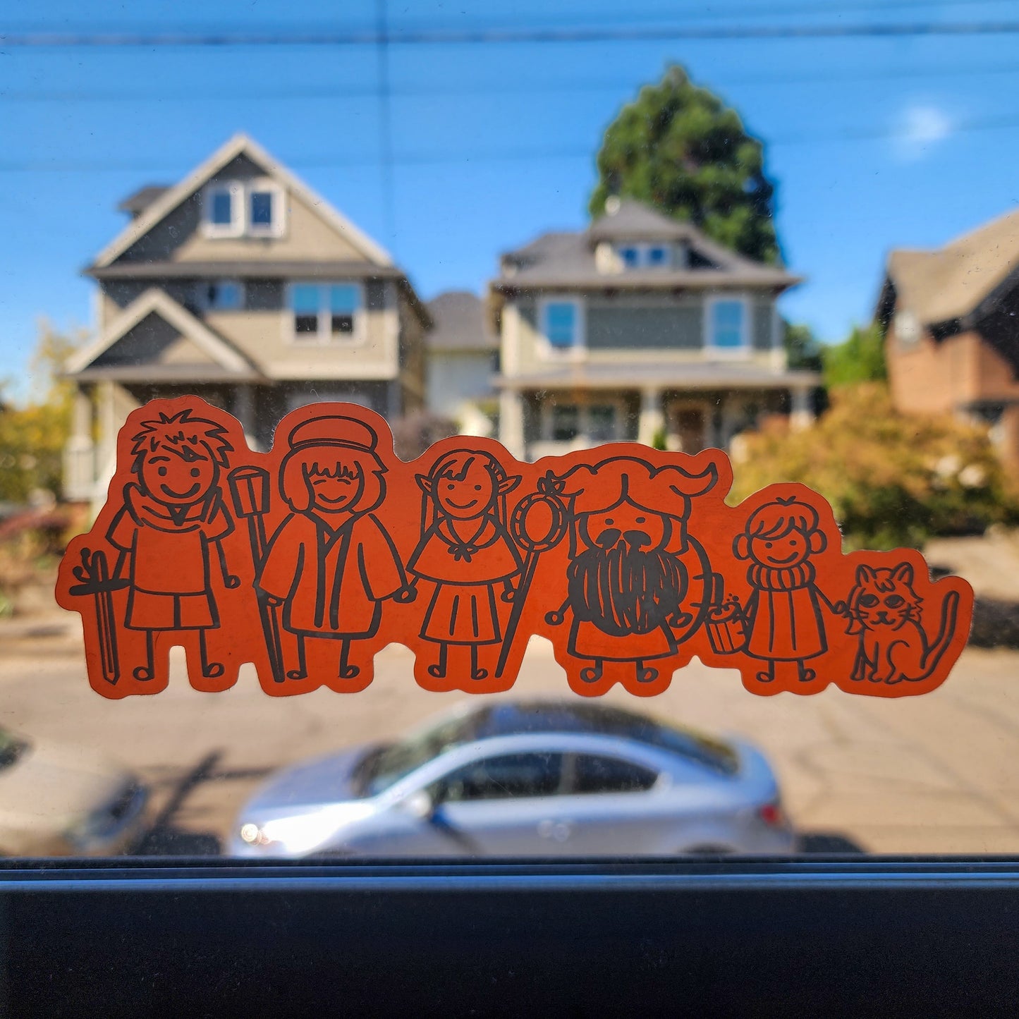 Dungeon Meshi Family *RED* Vinyl Sticker!