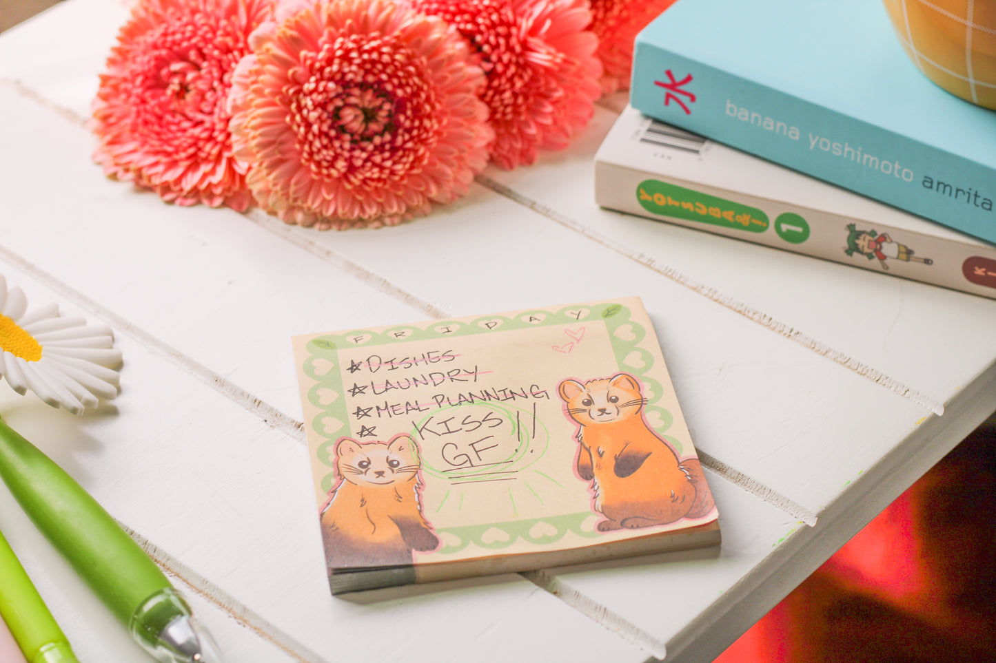 Japanese Marten Sticky Memo Pad!