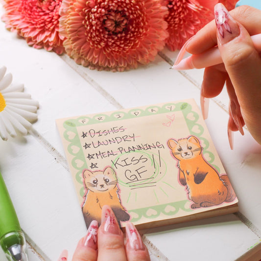 Japanese Marten Sticky Memo Pad!