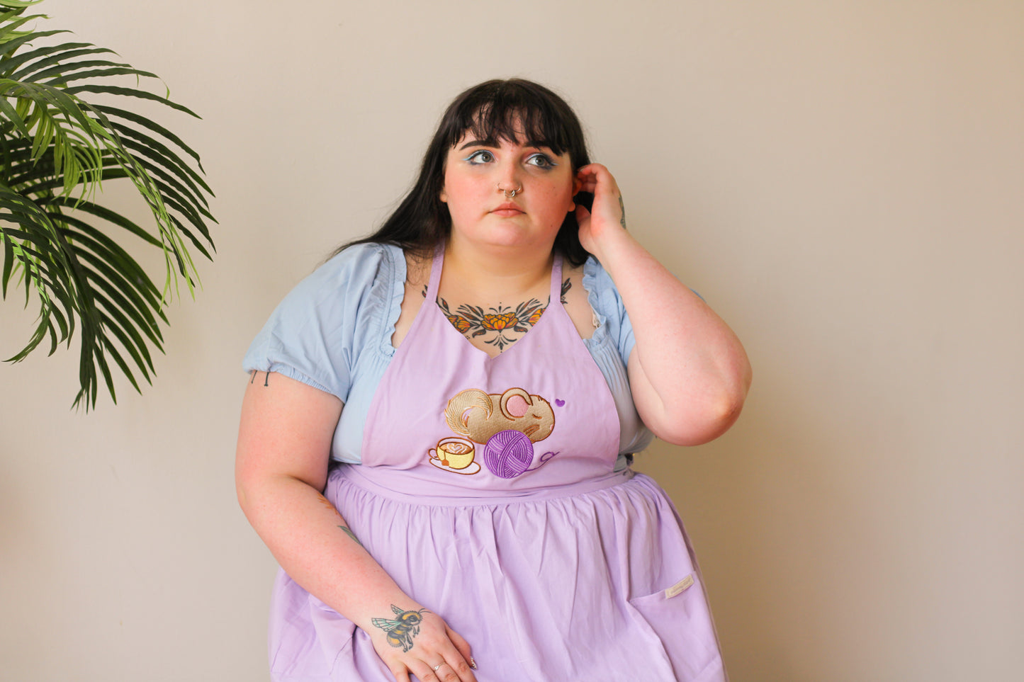 Linen Embroidered Pinafore Aprons!