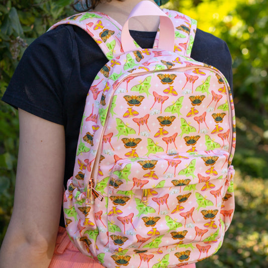 Pastel Moth Mini Backpack!