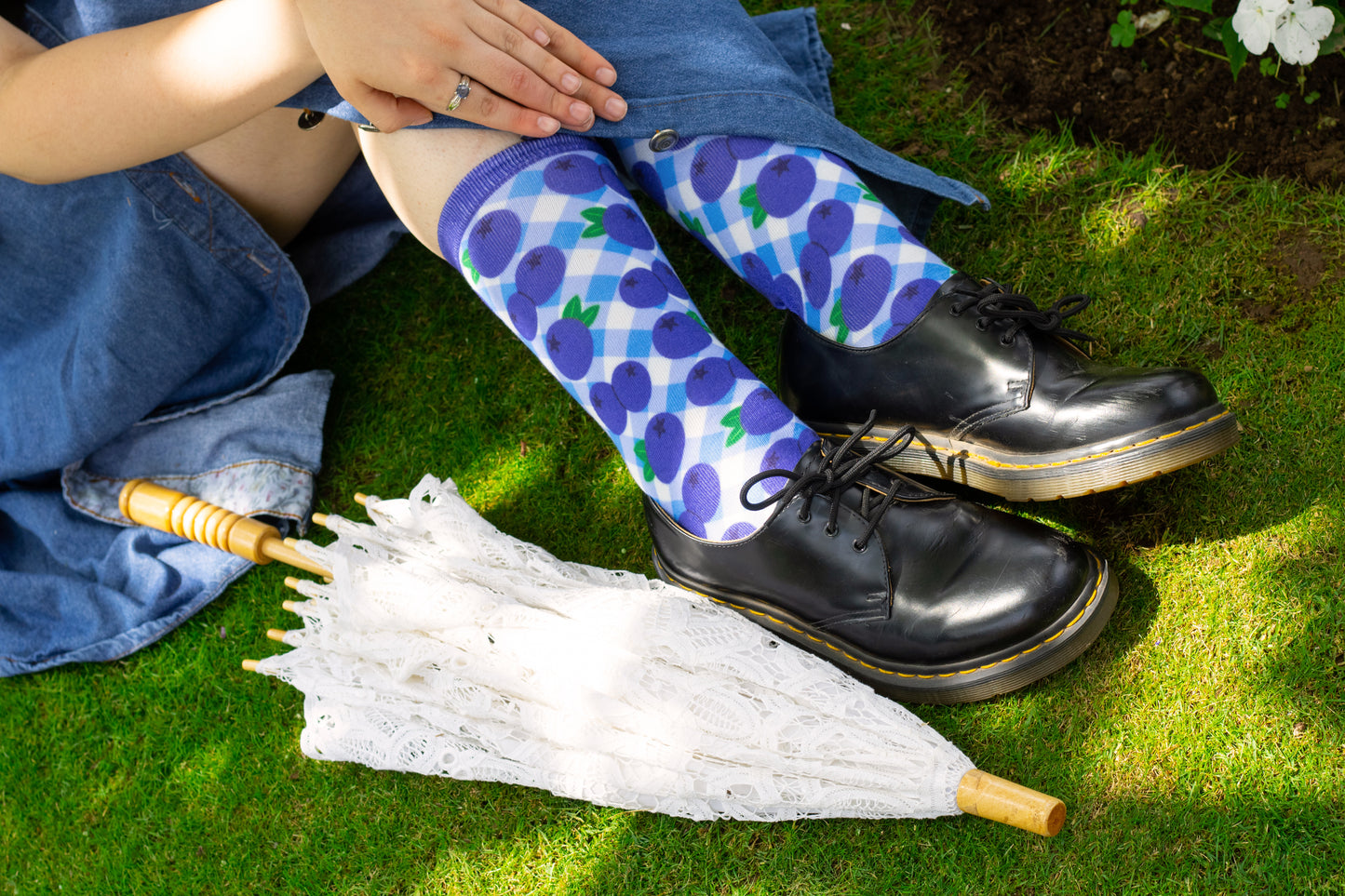 Cute and Colorful Printed Crew Socks!