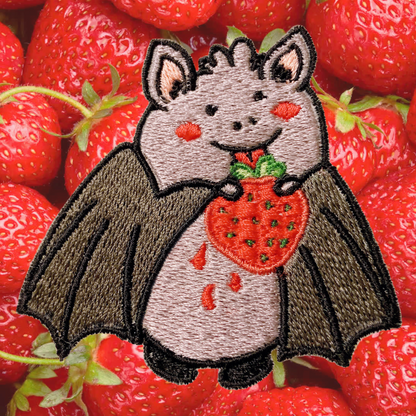 Fruit Bat Embroidered Patch!