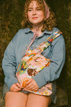 Find Me in the Future Embroidered Collared Sweatshirt!