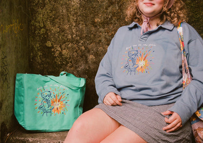 Find Me in the Future Embroidered Collared Sweatshirt! *PREORDER*