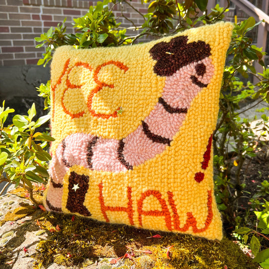 Yee Haw Punch Needle Pillow!