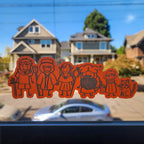 Dungeon Meshi Family *RED* Vinyl Sticker!