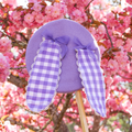 Lovely Bunny Beret in Lavender Gingham!