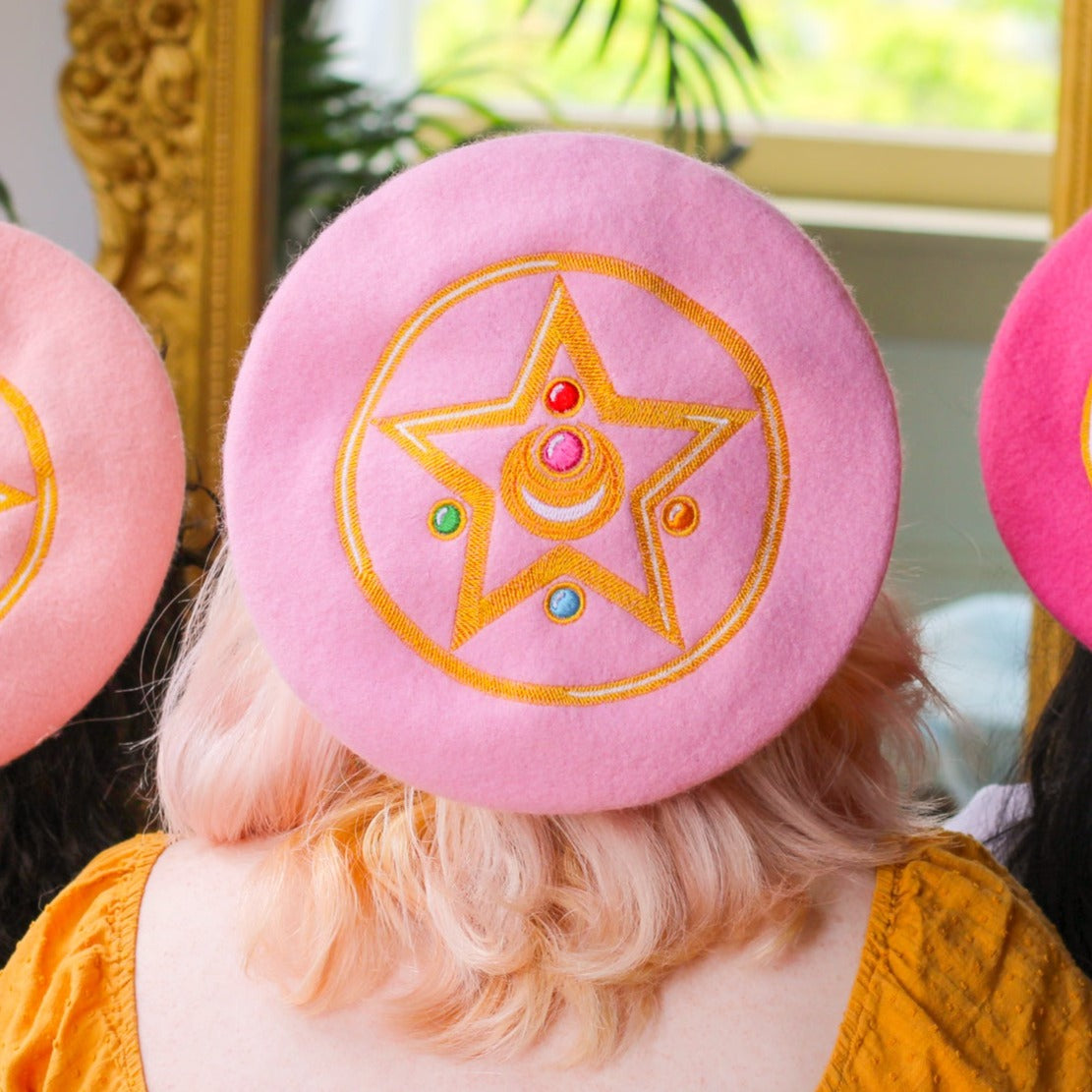 Crystal Star Embroidered Beret!