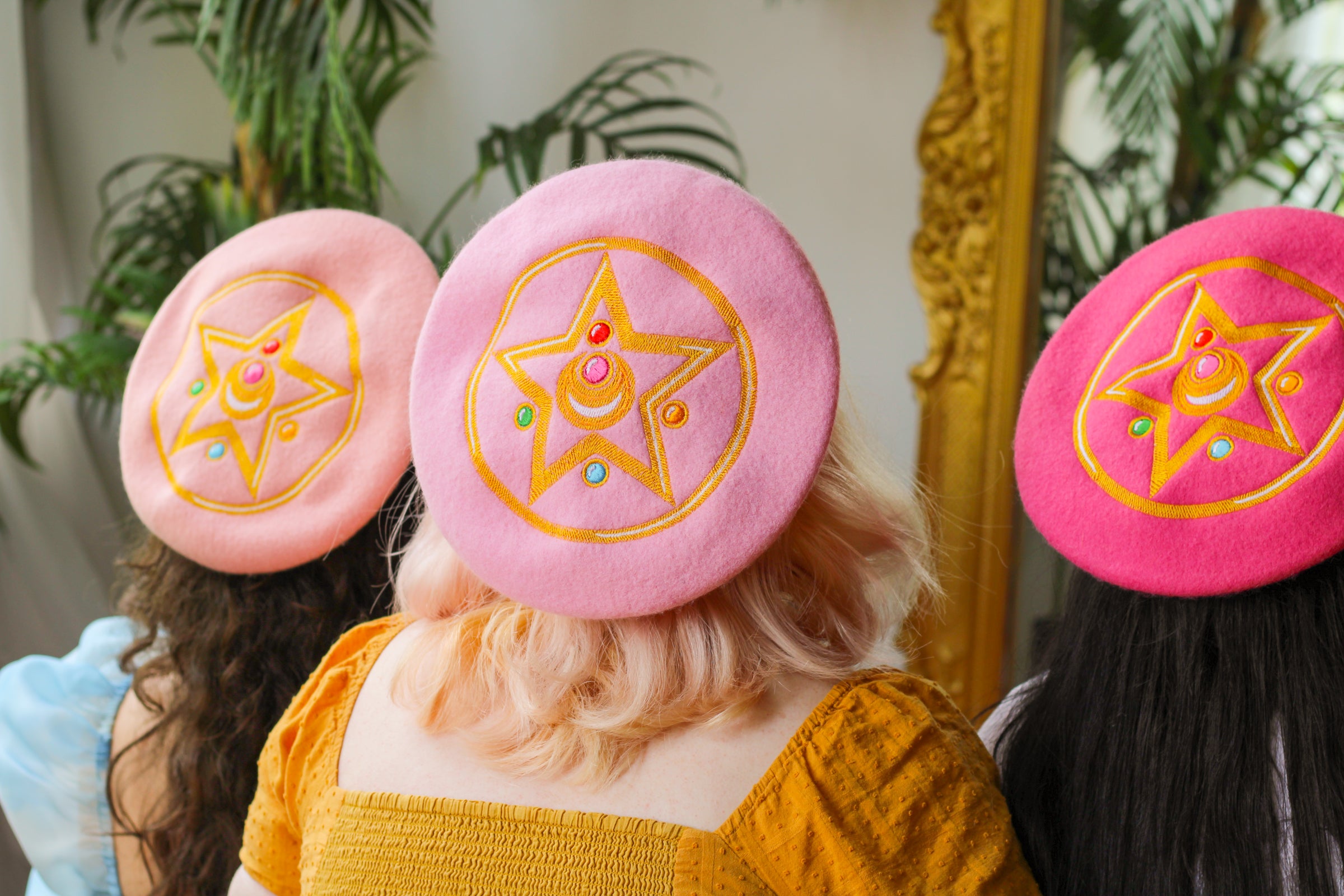 Crystal Star Embroidered Beret!