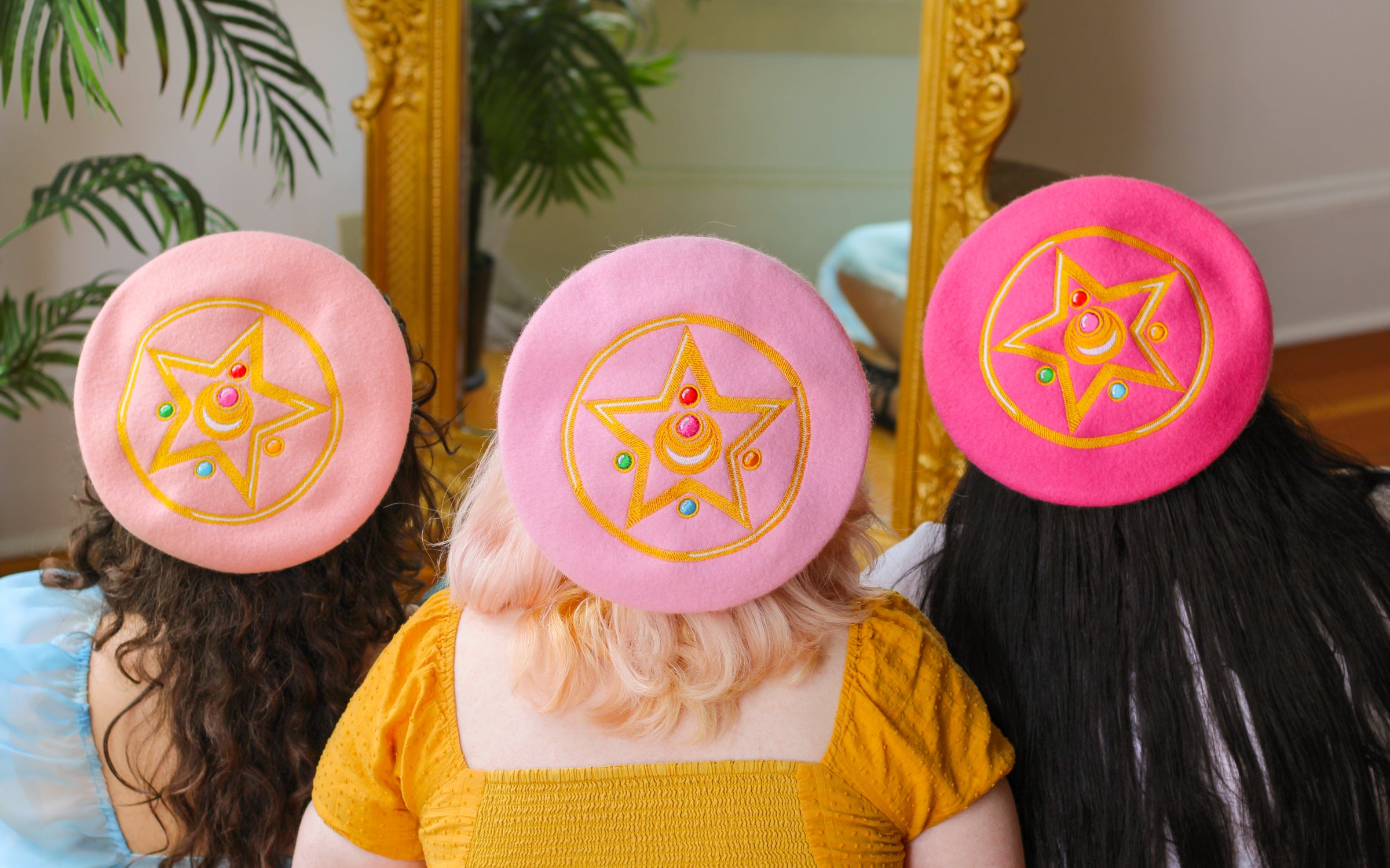 Heart embroideryパッドinアメスリタン Crystal Star Embroidered Beret! – CLAMMY HEART