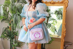 Lavender Sprigs Plaid Side Bag!