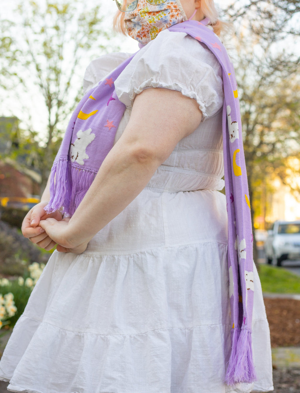 Moon Bunnies Knitted Scarf!
