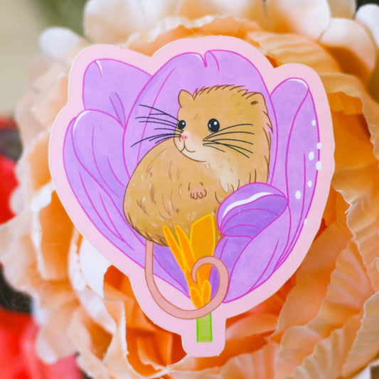 Harvest Mouse Vinyl Sticker!