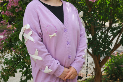 Lavender Sprigs Ribbon Cardigan!