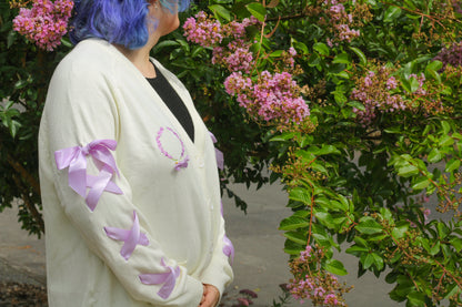 Lavender Sprigs Ribbon Cardigan!