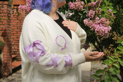 Lavender Sprigs Ribbon Cardigan!