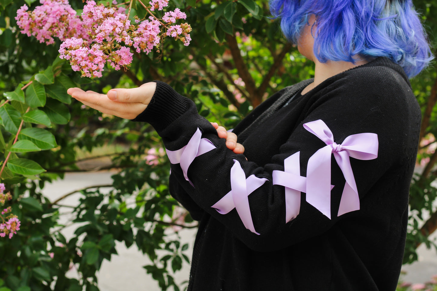 Lavender Sprigs Ribbon Cardigan!