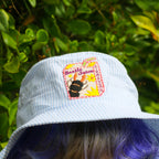 Beetle Juice Striped Bucket Hat!