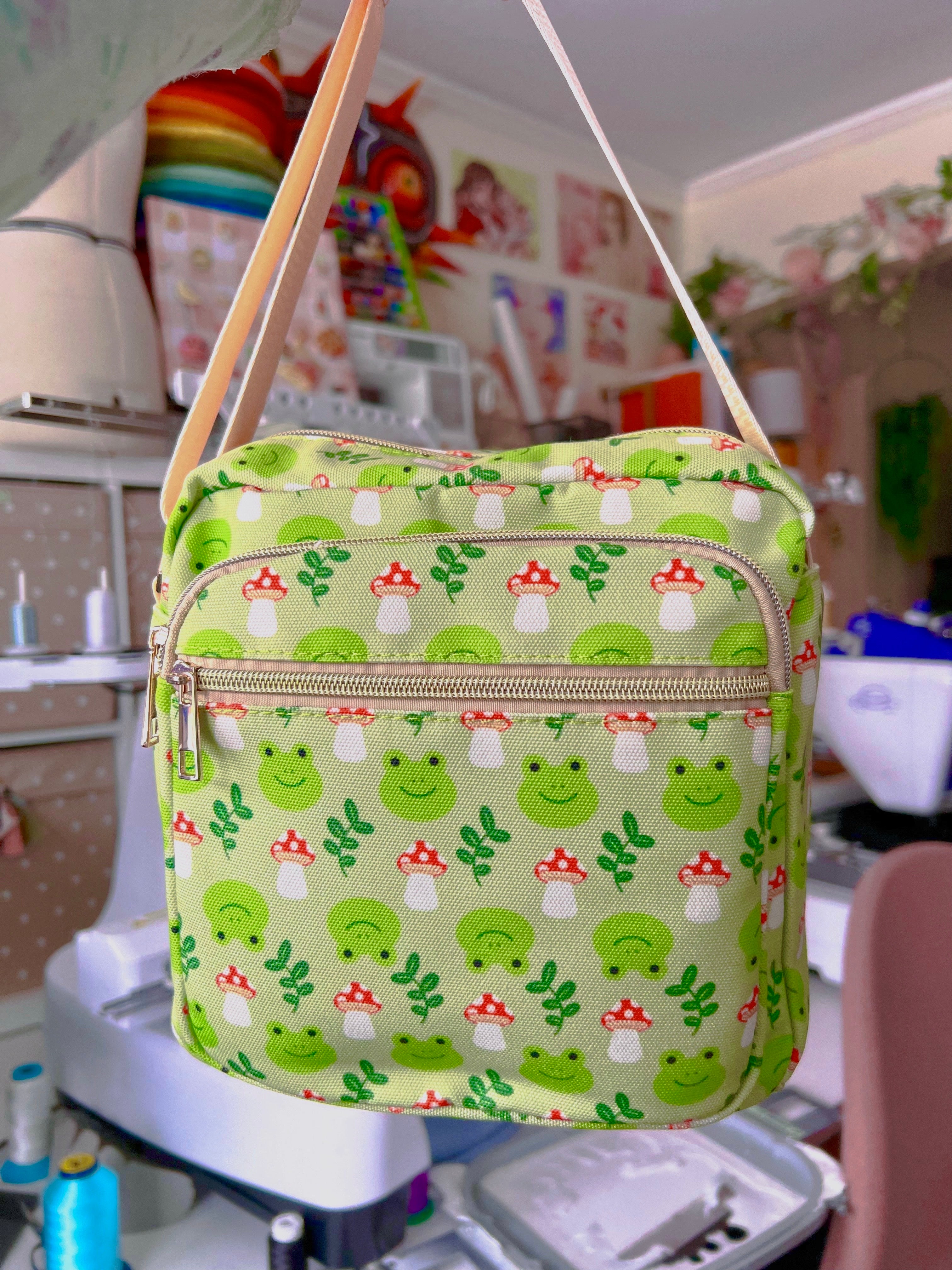 Frog & Mushroom Side Bag!