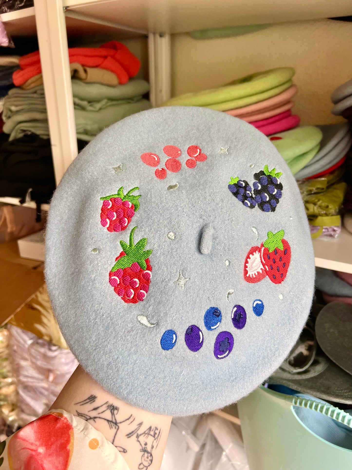 Embroidered Berets! (READY TO SHIP)