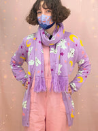 Moon Bunnies Knitted Scarf!