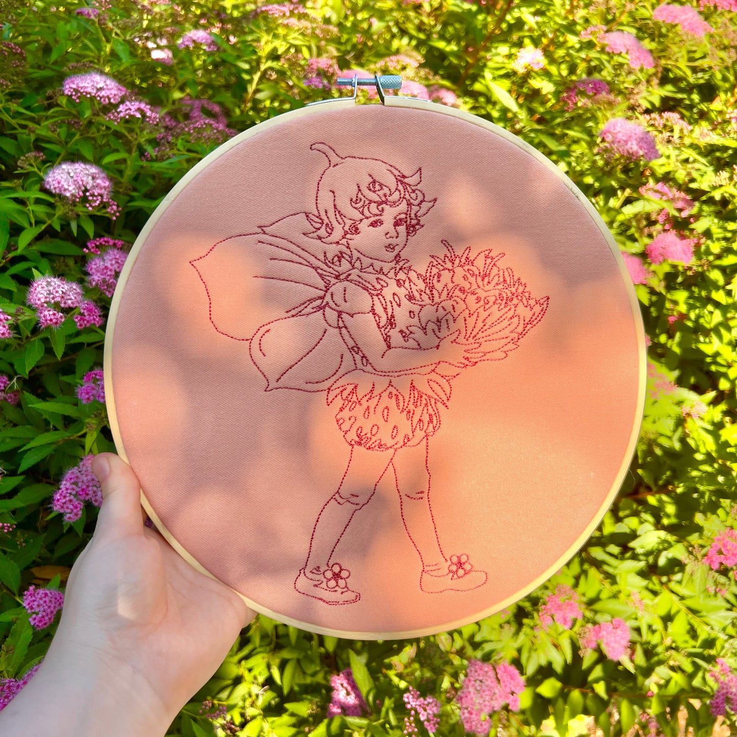 Vintage Strawberry Fairy Wall Hanging!