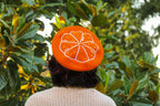 Citrus Slice Embroidered Beret!