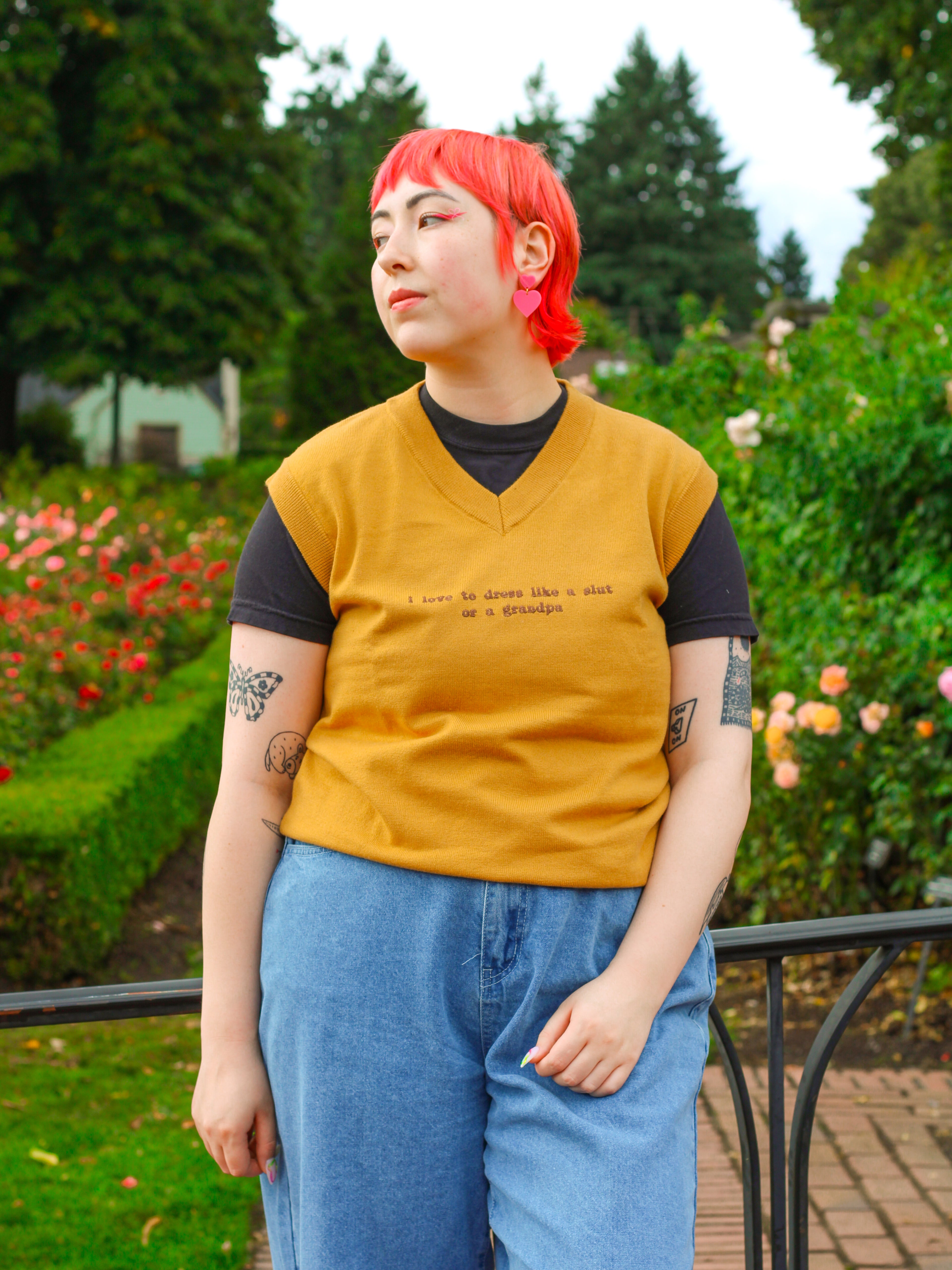 I Love to Dress Like a Slut or a Grandpa Sweater Vest!