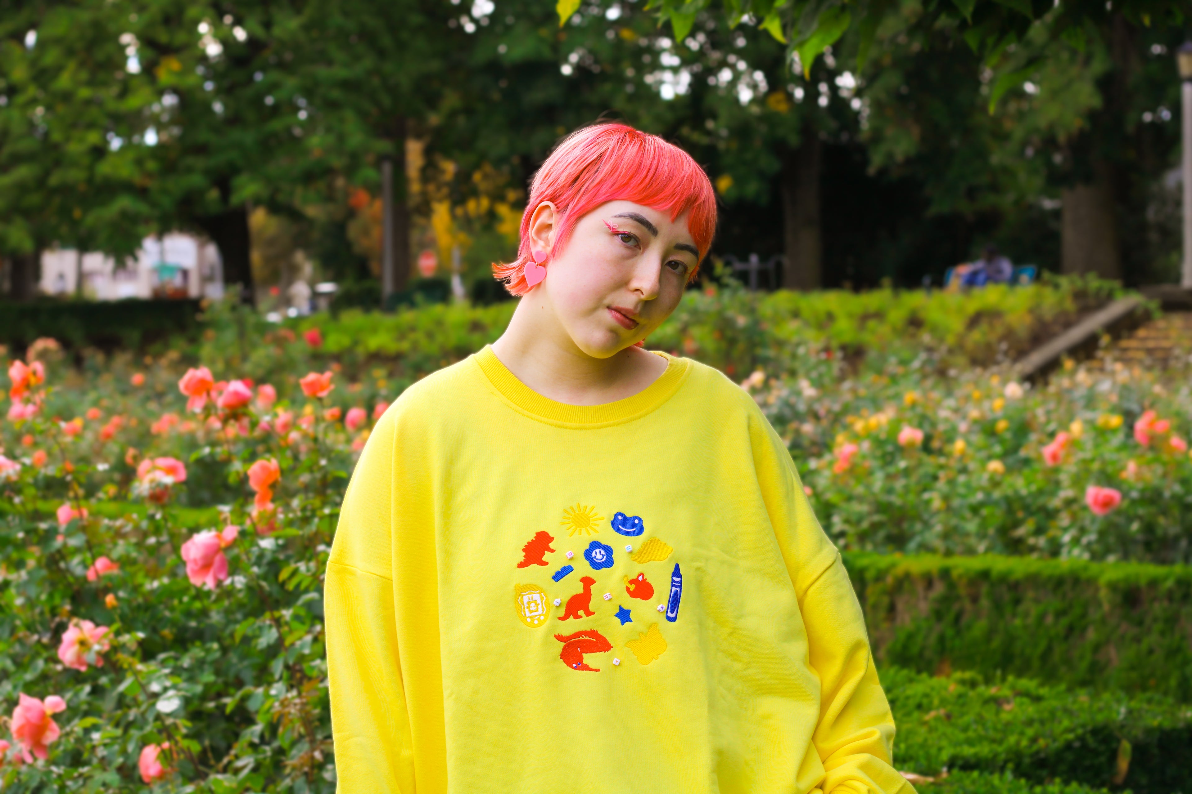 KIDCORE Embroidered Crew Neck Sweatshirt!