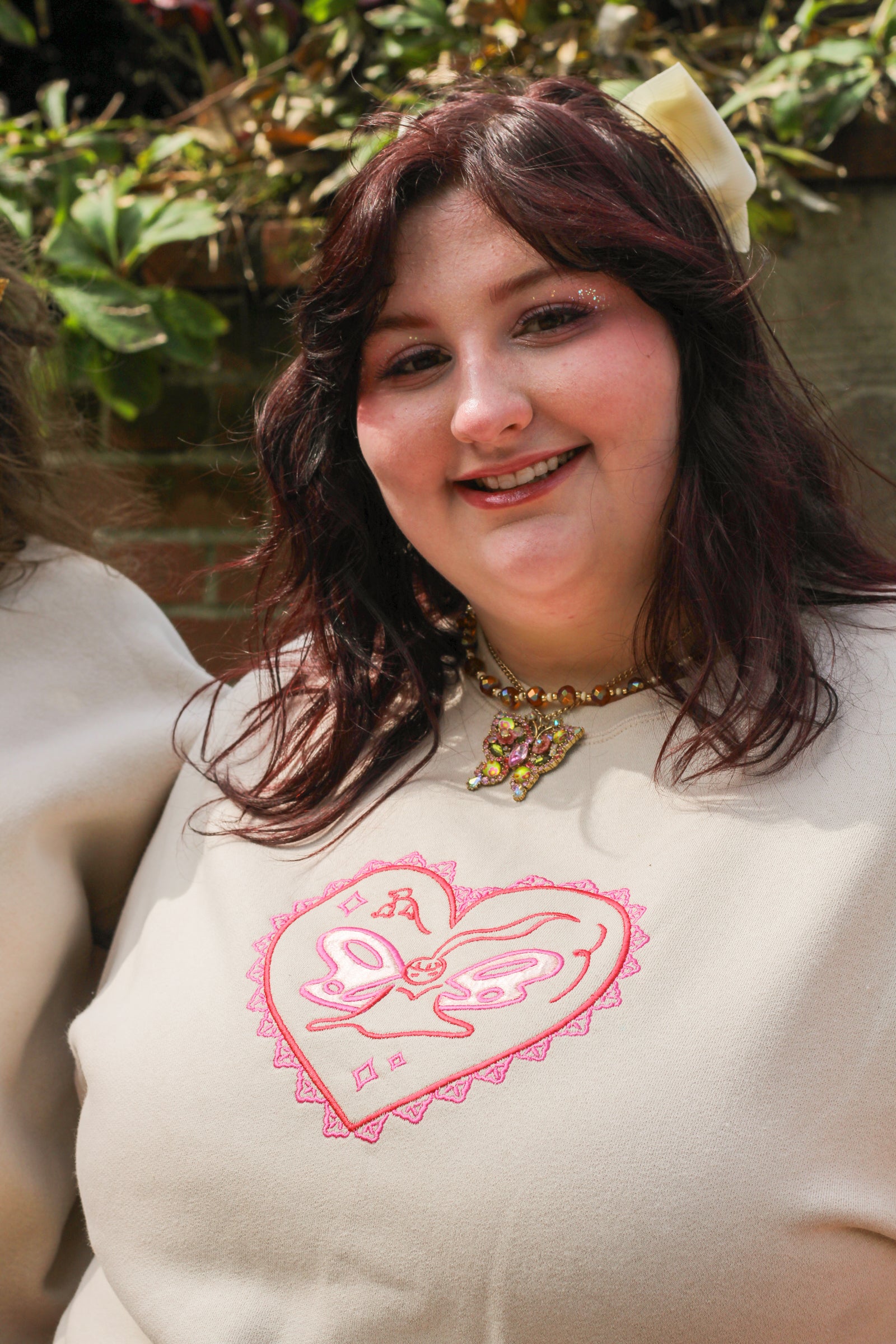 Satin Fairy Embroidered Sweatshirt!