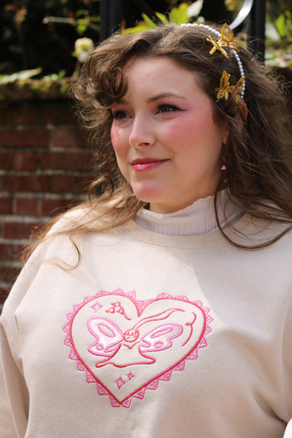 Satin Fairy Embroidered Sweatshirt!