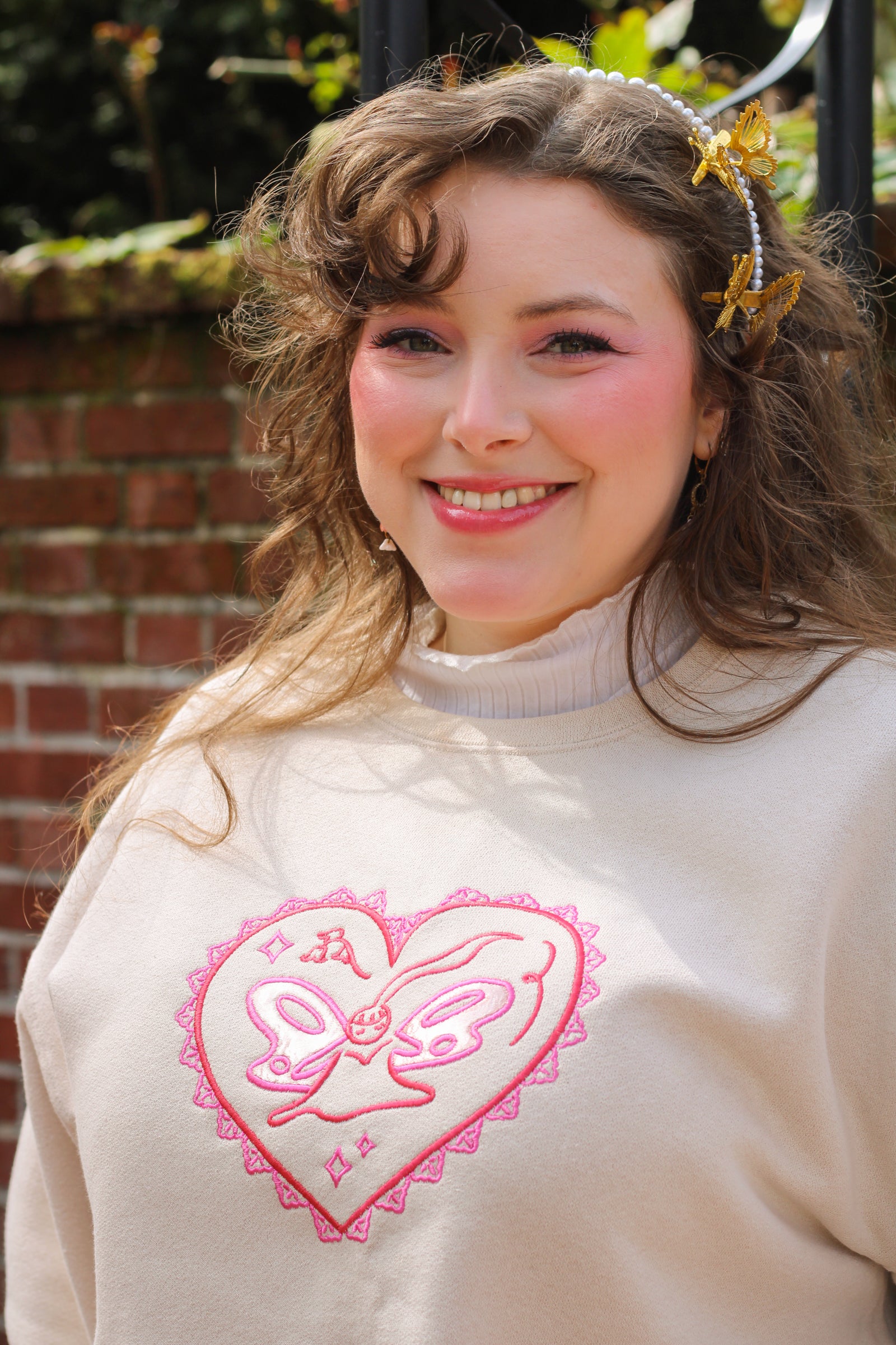 Satin Fairy Embroidered Sweatshirt!