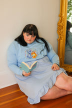 B-GRADE Find Me in the Future Embroidered Crew Neck Sweatshirt!