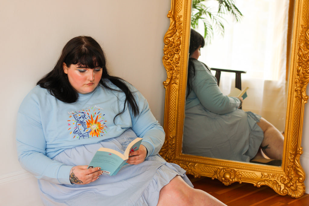 B-GRADE Find Me in the Future Embroidered Crew Neck Sweatshirt!