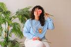 B-GRADE Find Me in the Future Embroidered Crew Neck Sweatshirt!