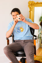 B-GRADE Find Me in the Future Embroidered Crew Neck Sweatshirt!