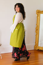 Linen Embroidered Pinafore Aprons!