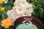 Sweet Ribbon Embroidered Beret!