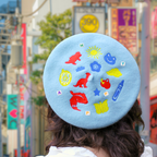 Decora Nostalgia Customizable Embroidered Beret!
