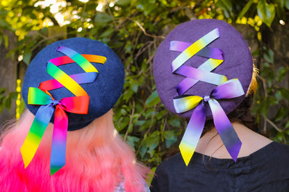 Pride Ribbon Handmade Beret!