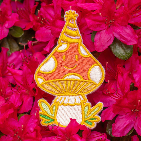 Party Mushroom Embroidered Patch!