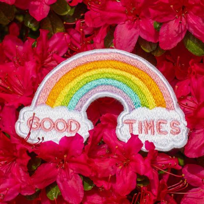 Good Times Rainbow Embroidered Patch!