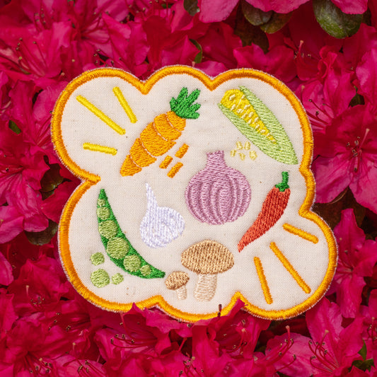 Mixed Veggies Embroidered Patch!