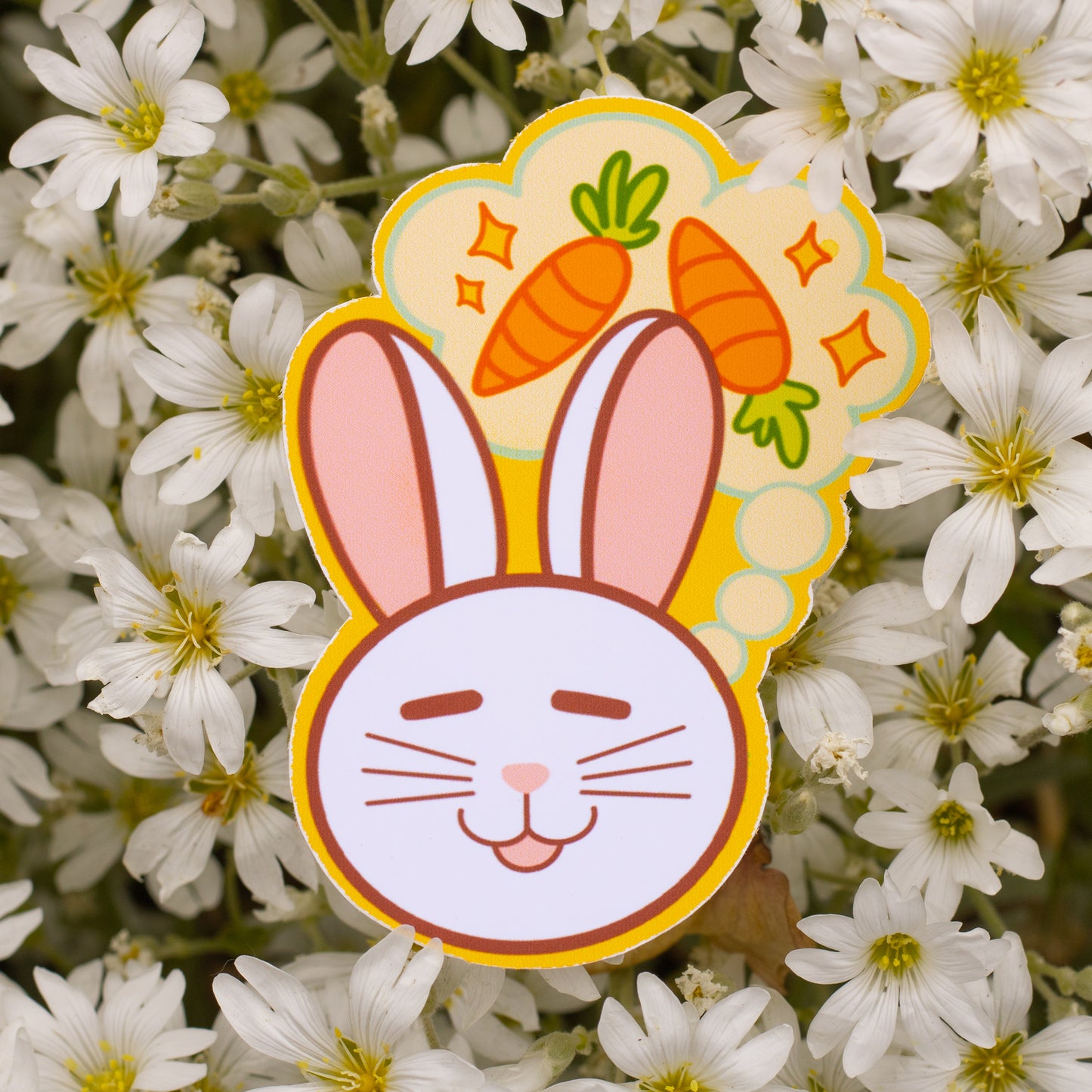 Daydreaming Bunny Vinyl Sticker!