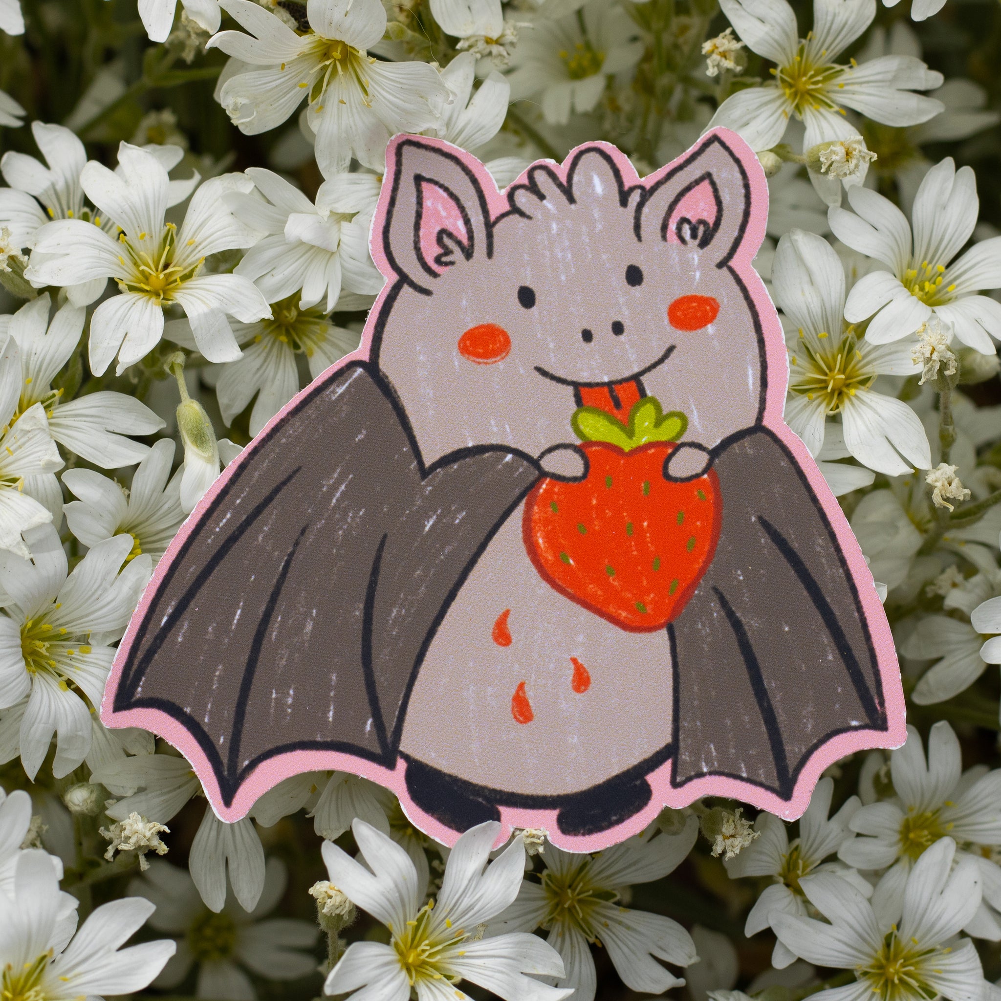 Fruit Bat Vinyl Sticker! – clammy heart