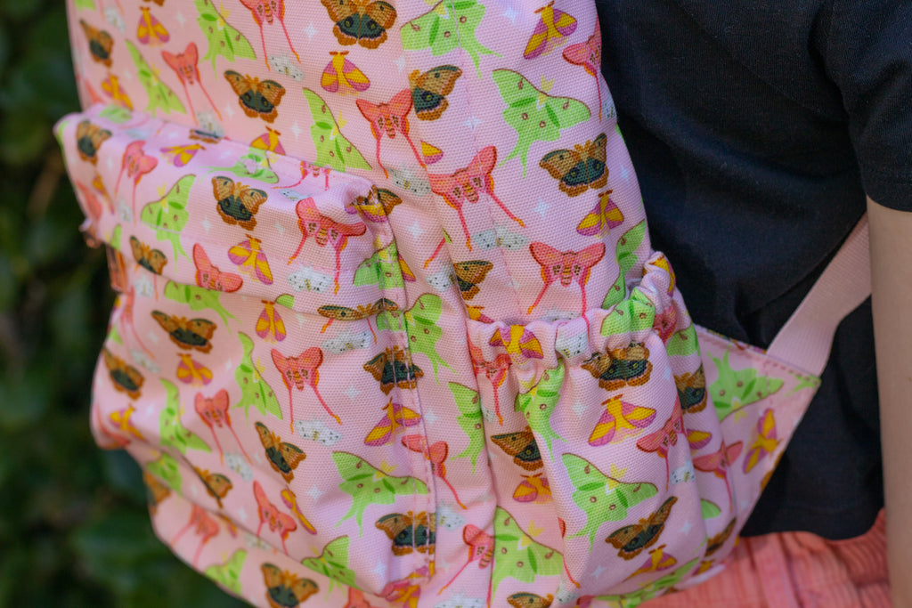 Pastel Moth Mini Backpack!