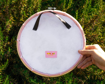 Pastel Moths Embroidered Wall Hanging Hoop!