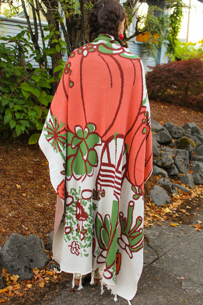 Harvest Fairy Garden Knitted Blanket!